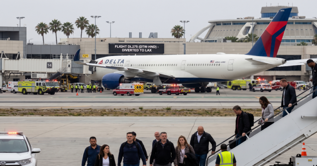 Delta Flight DL275 Diverted LAX