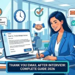 Thank You Email After Interview